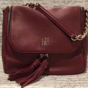 Carolina Herrera burgundy bag